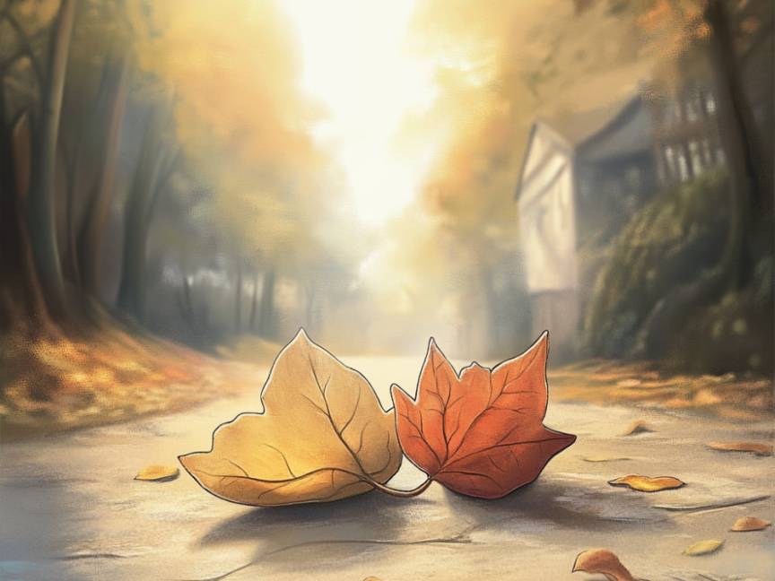 The Red Leaf and the Yellow Leaf The Red Leaf and the Yellow Leaf