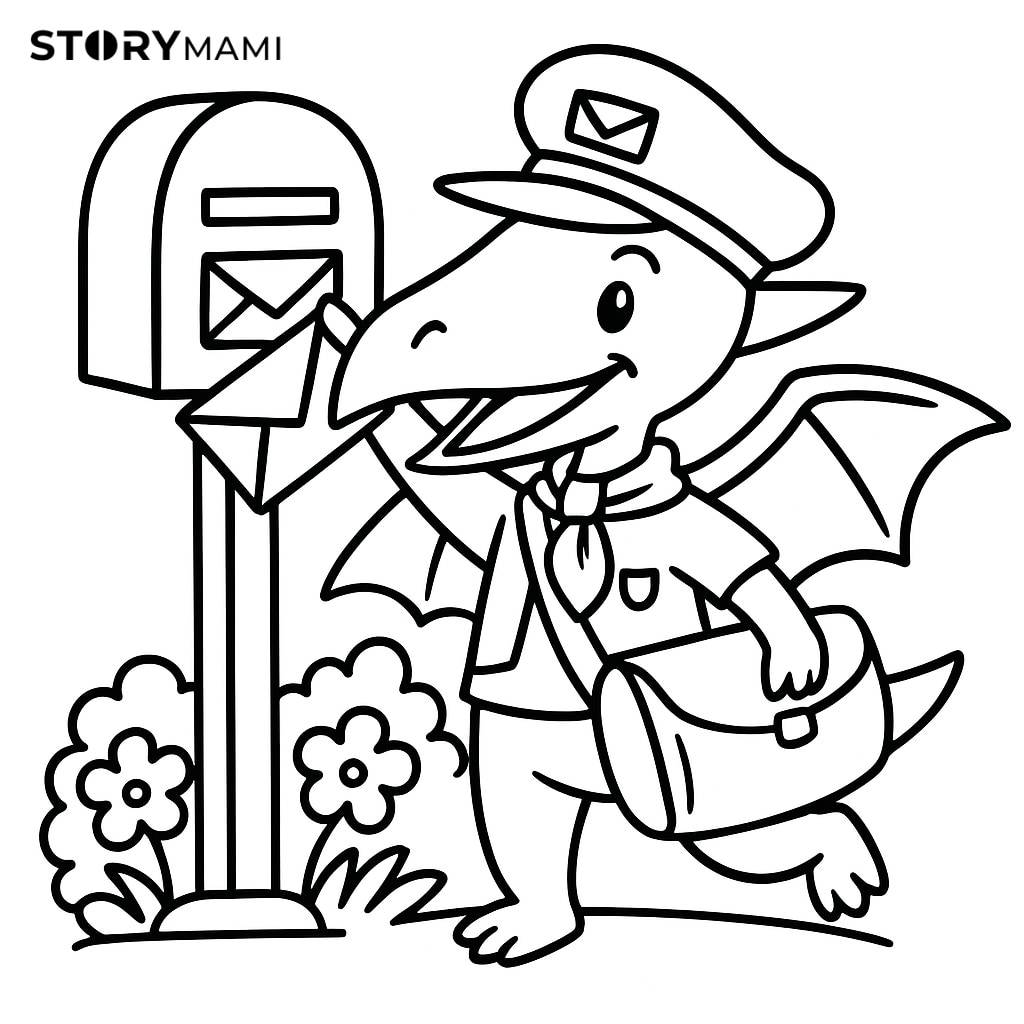 Dinosaur Mail Carrier