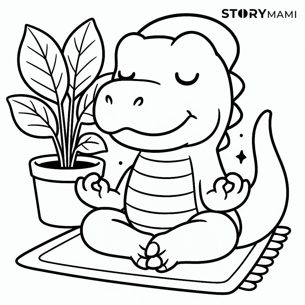 Meditating Dinosaur