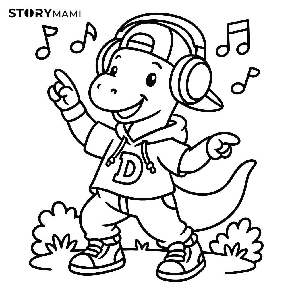 Music-Loving Dinosaur