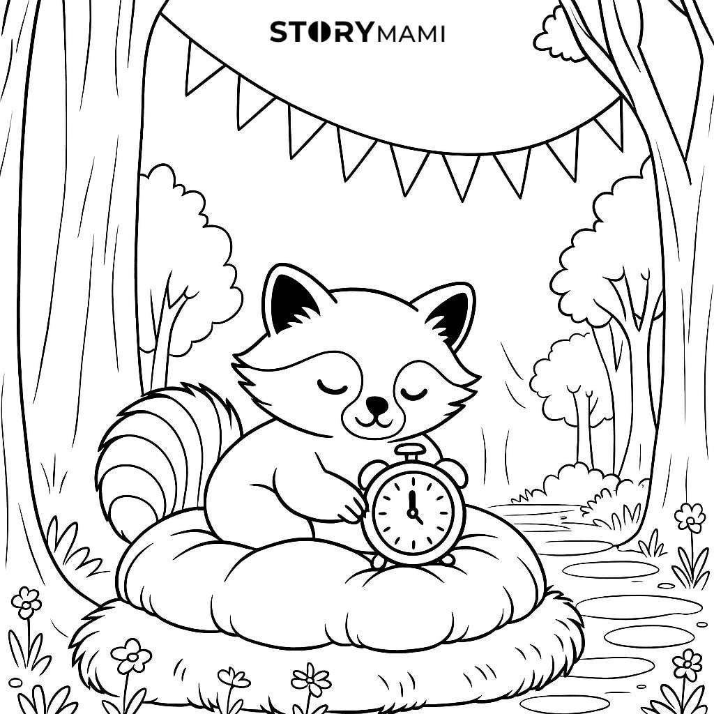The Snoozing Raccoon