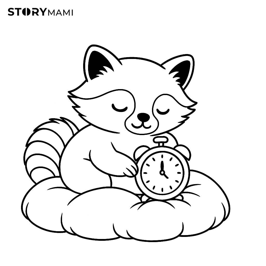 The Snoozing Raccoon