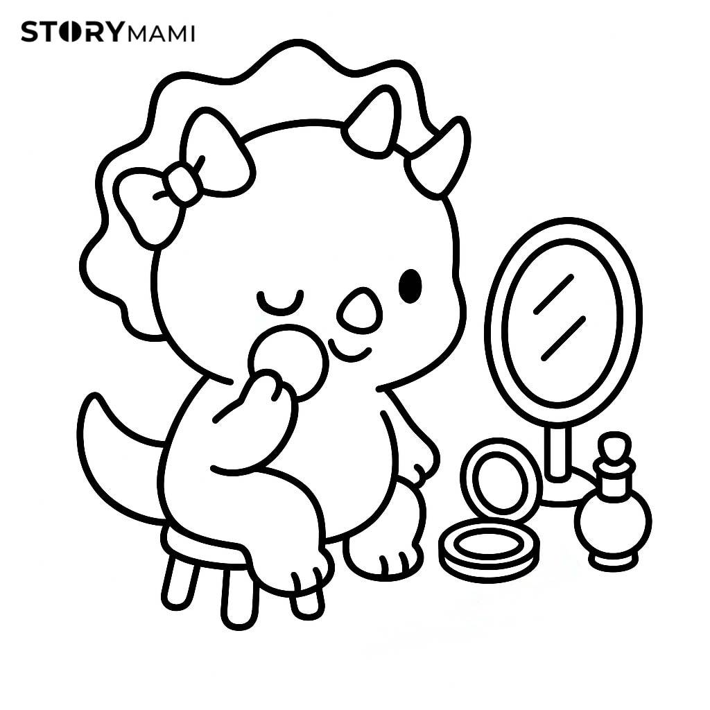 Triceratops Makeup